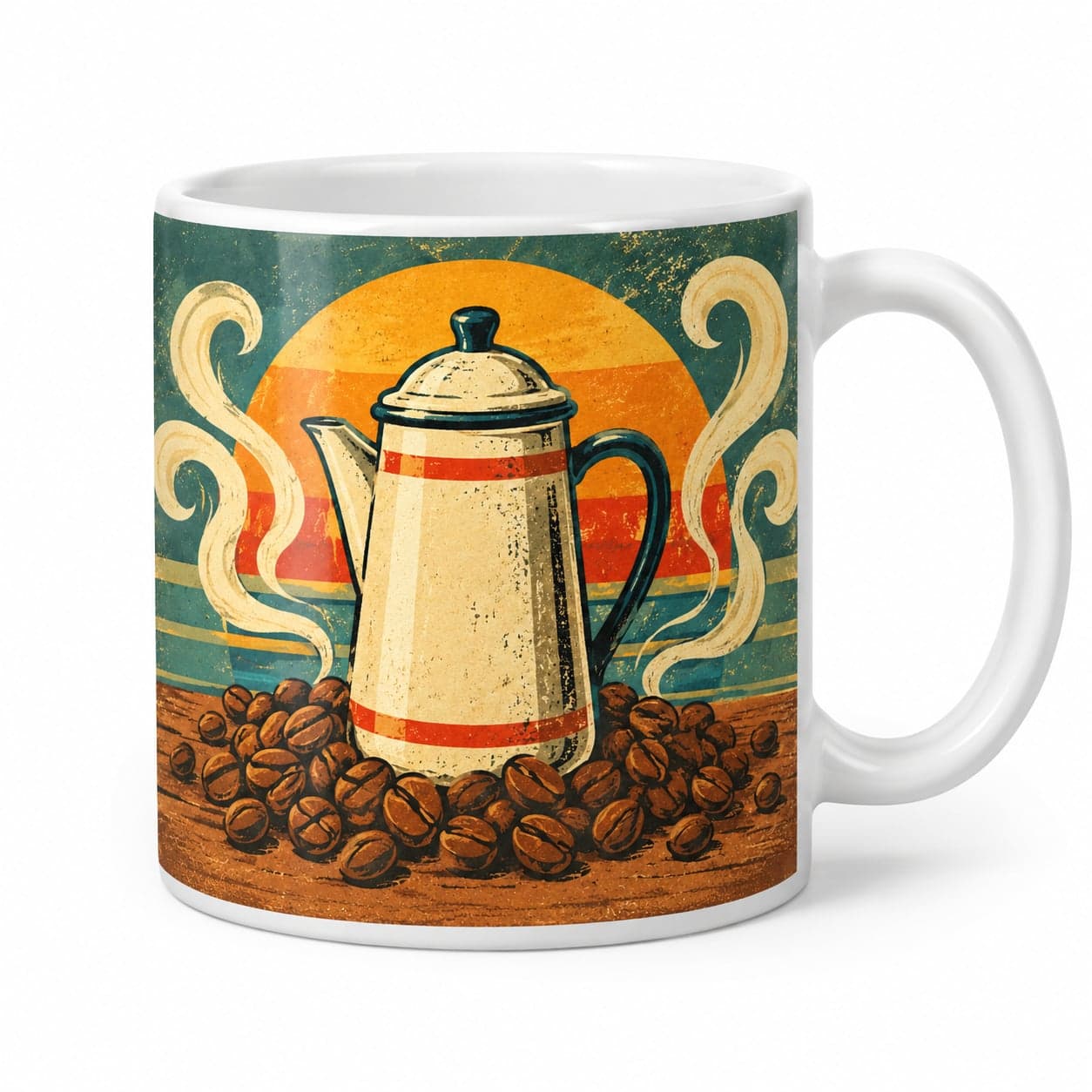 Vintage Coffee Percolator Coffee Mug – Vintage Retro Ceramic Mug
