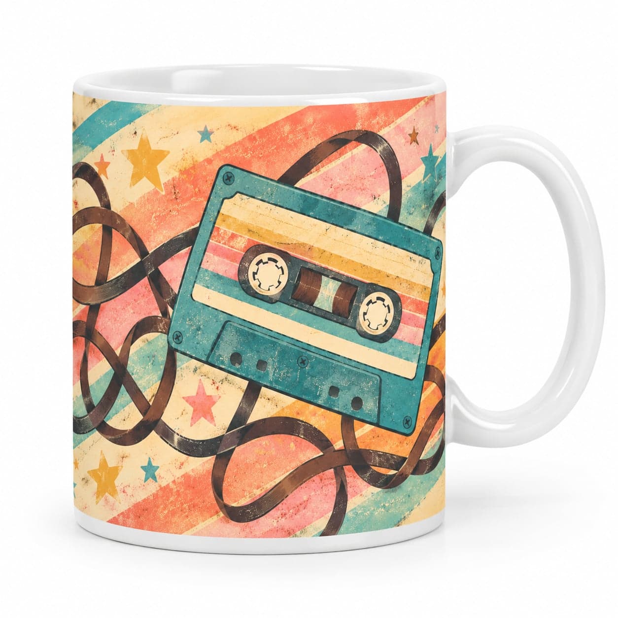 Vintage Cassette Tape Coffee Mug – Vintage Retro Ceramic Mug